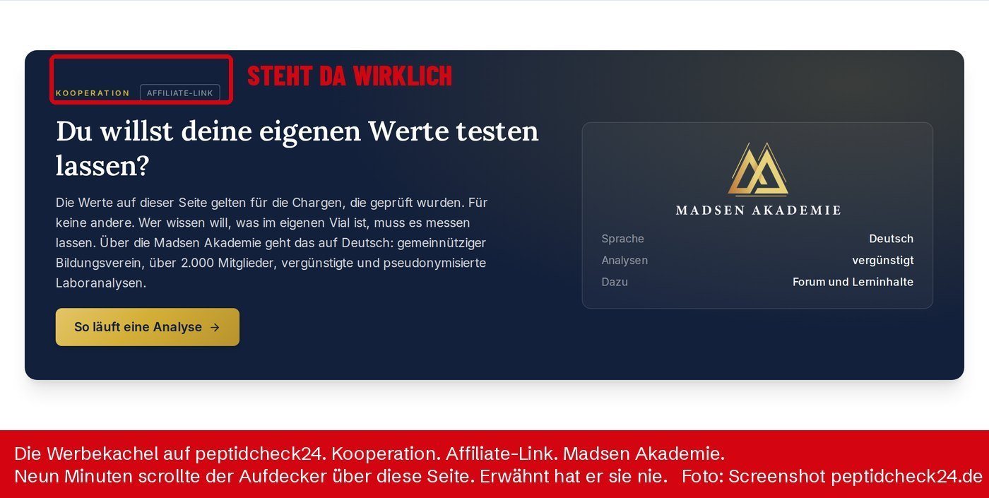 Die Werbekachel der Madsen Akademie